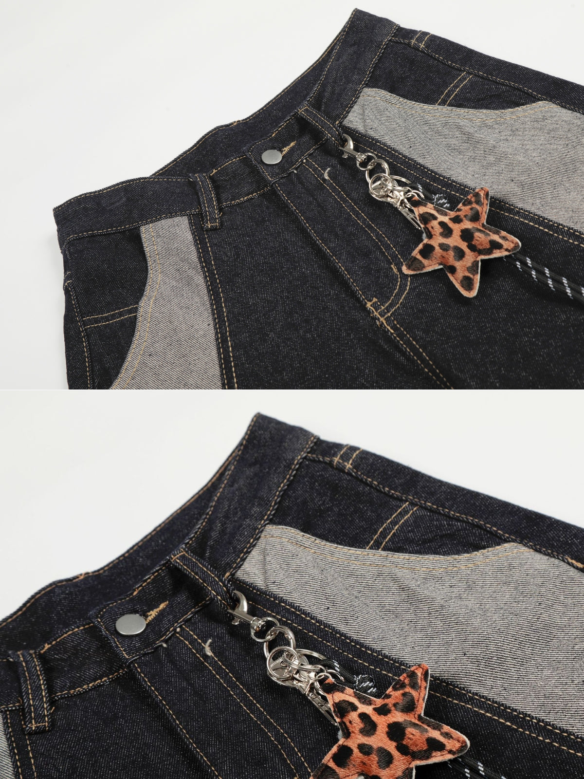 SUNDRY - Baggy Print Jeans