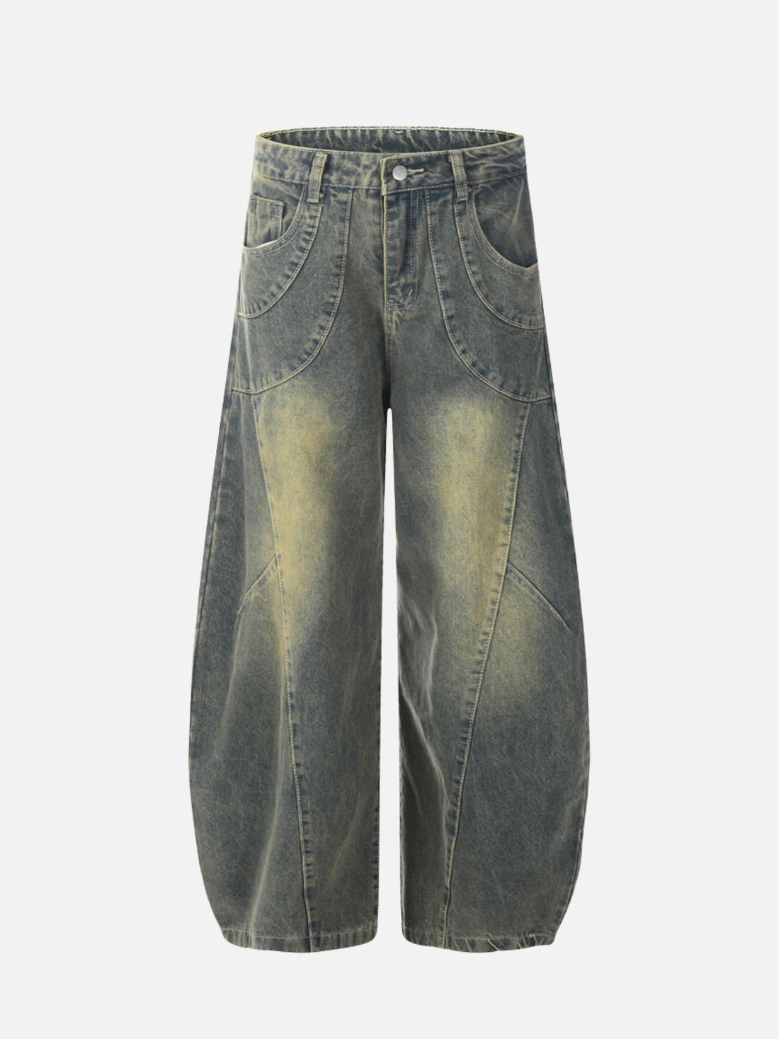 BASCICAEO - Baggy Graphic Jeans Blue | Teenwear.eu