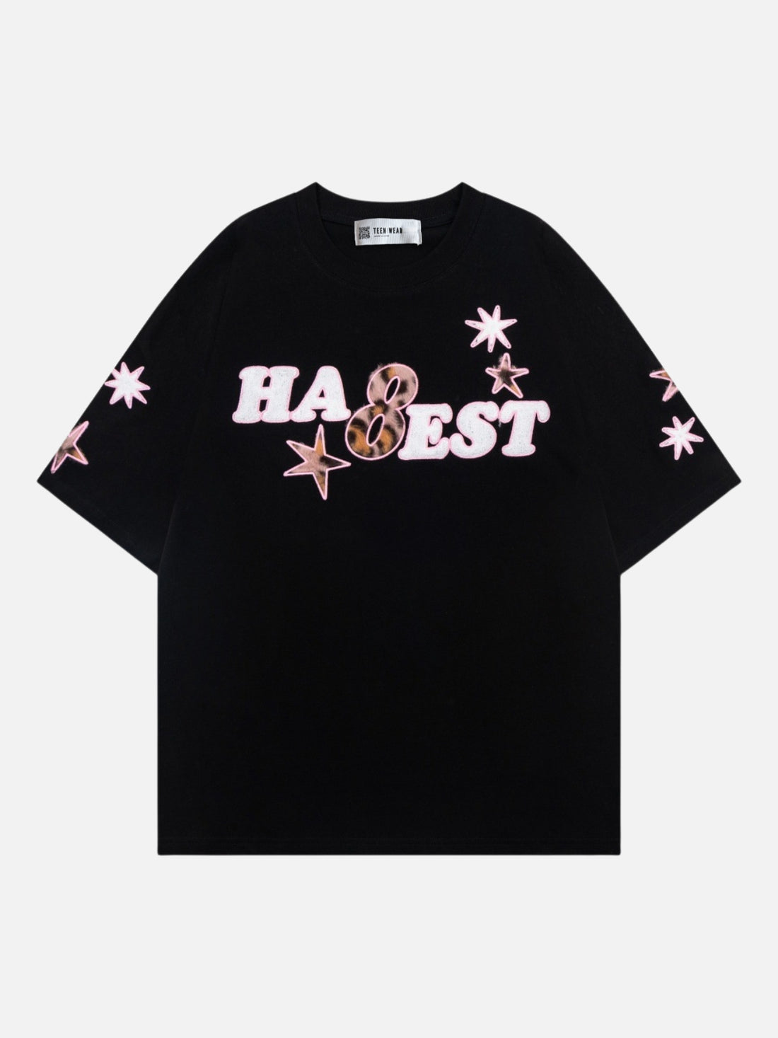 HIGHEST - Embroidered Graphic T-shirt Black | Teenwear.eu