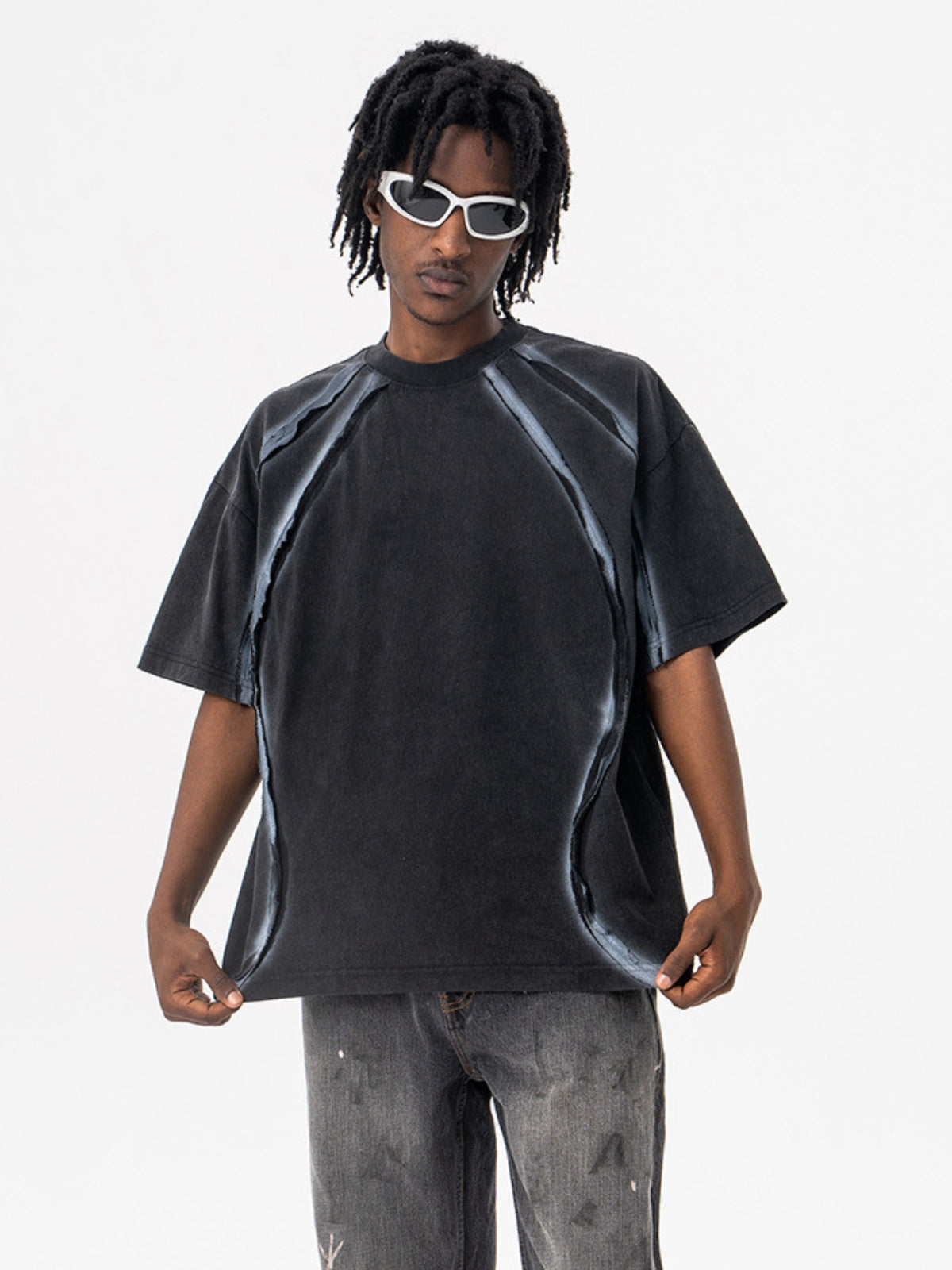 SKERTY - Oversized Embroidered T-Shirt | TEENWEAR.EU