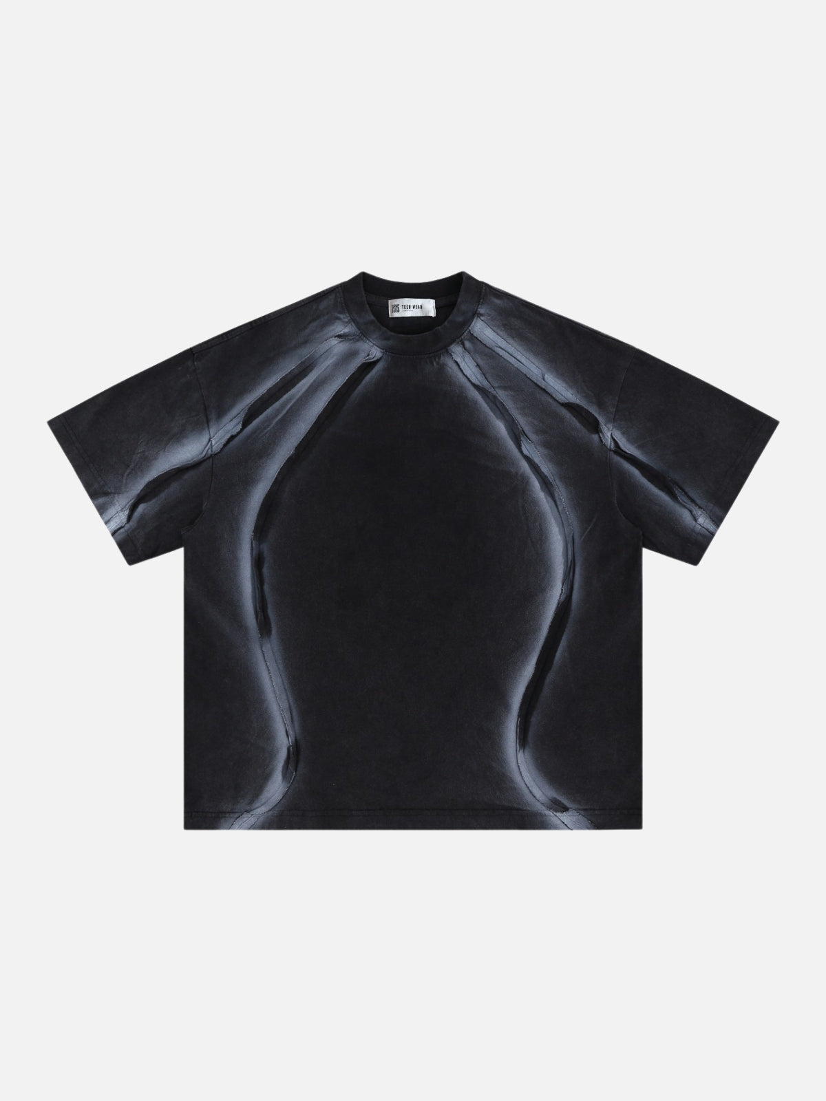 SKERTY - Oversized Embroidered T-Shirt Black | TEENWEAR.EU