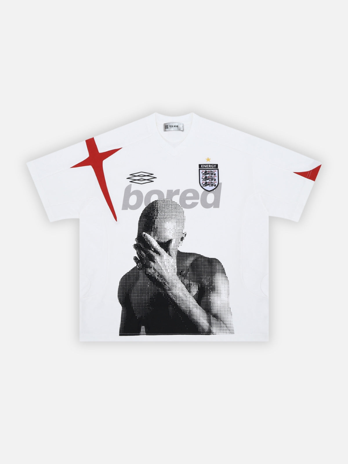 BORED - Oversized Print T-Shirt White | TEENWEAR.EU