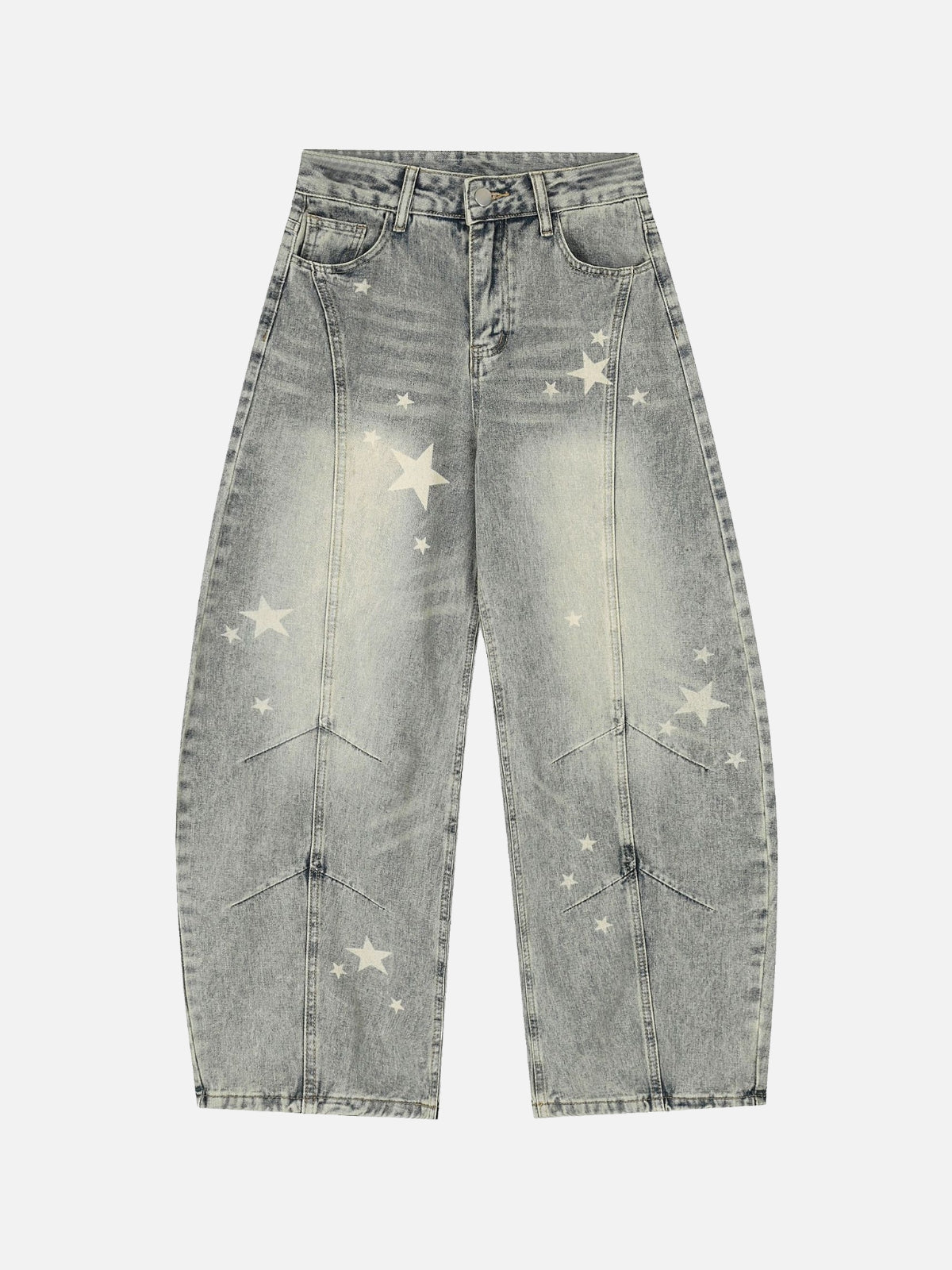MEANTARS - Baggy Graphic Jeans Blue | TEENWEAR.EU