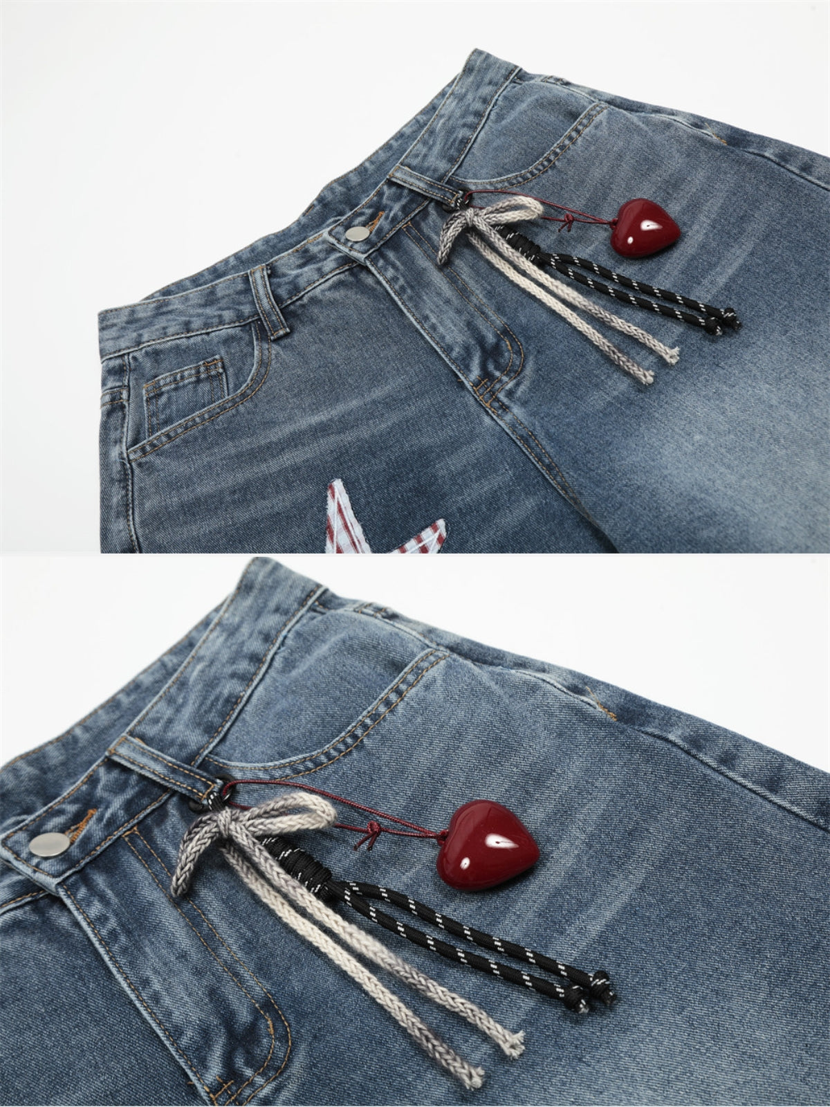 YEEHAW - Baggy Embroidered Basic Jeans | TEENWEAR.EU