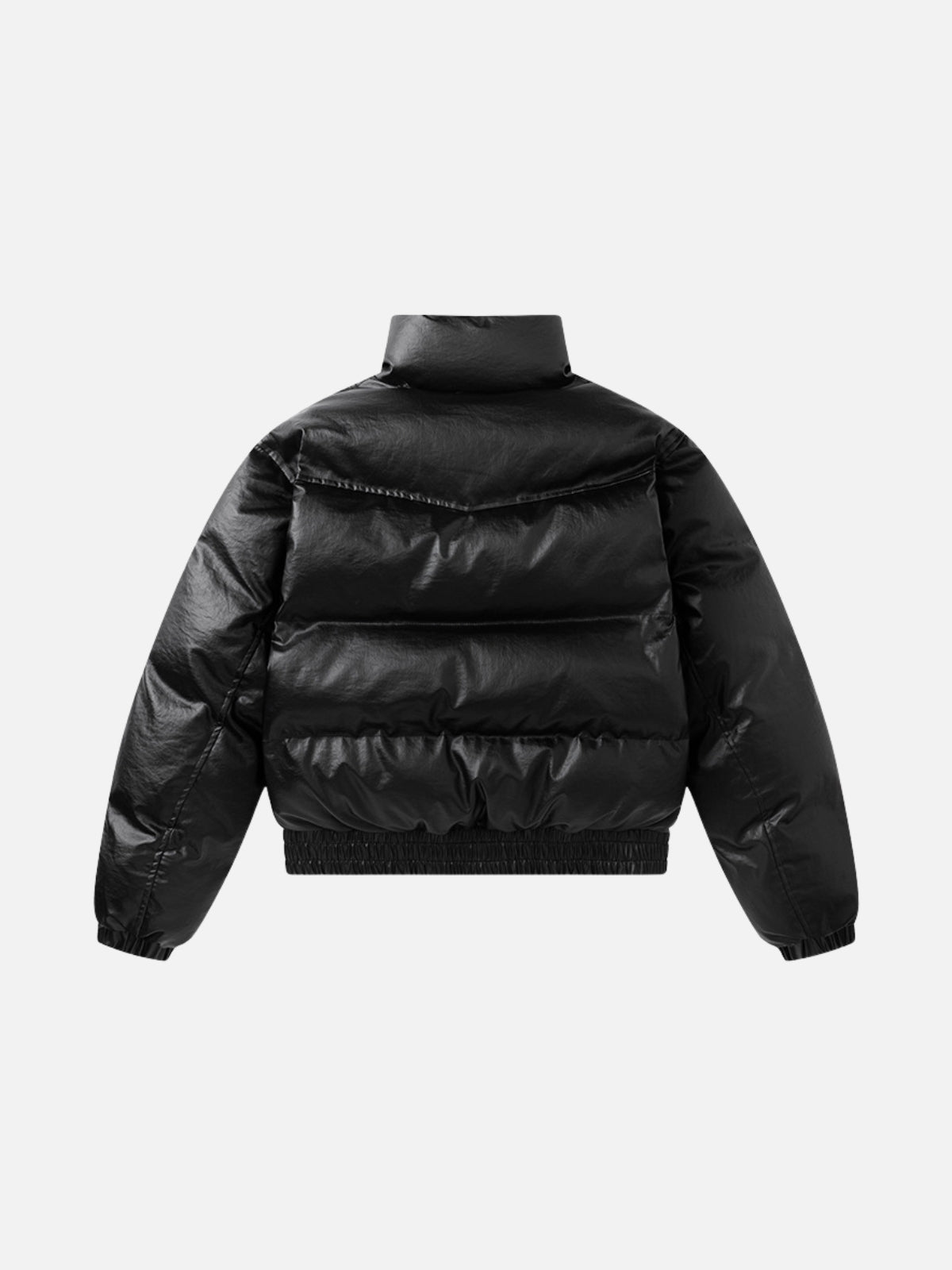 CHOKO – Leather Basic Puffer Jacket