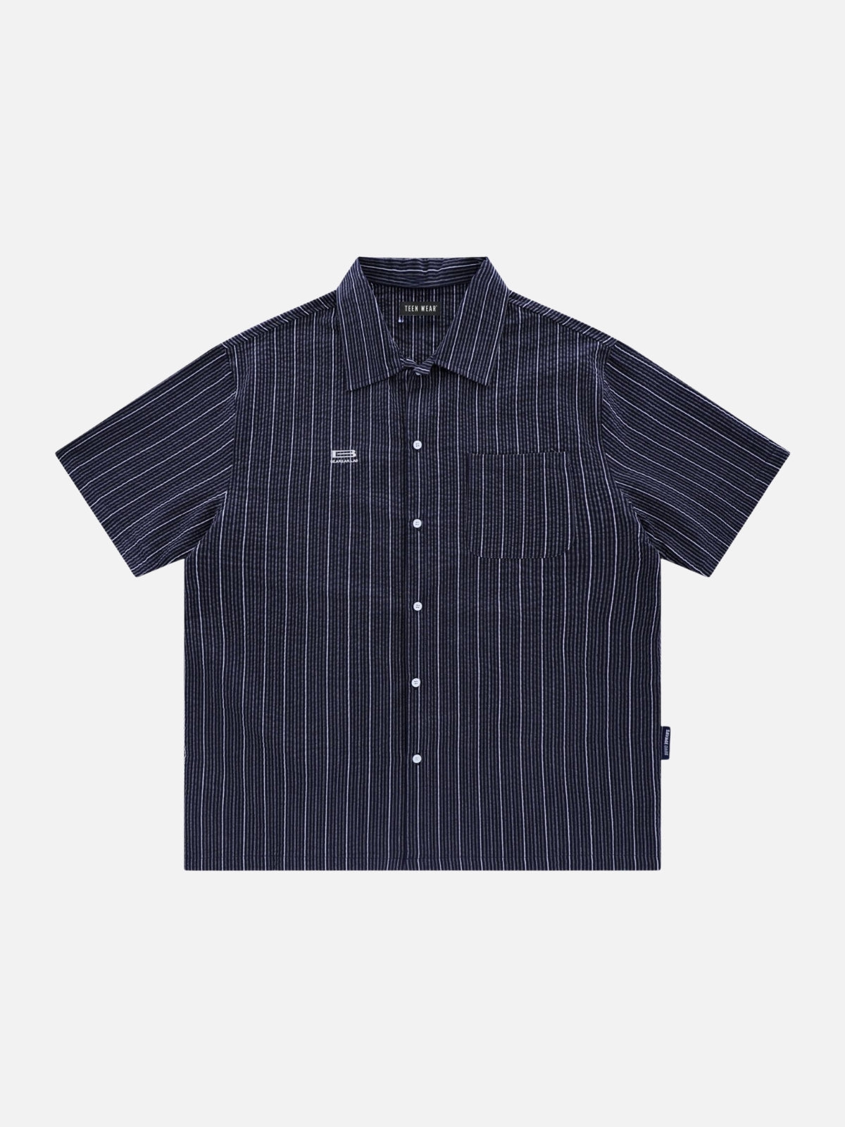 GLAMOUR - Oversized Basic Shirt Blue | TEENWEAR.EU