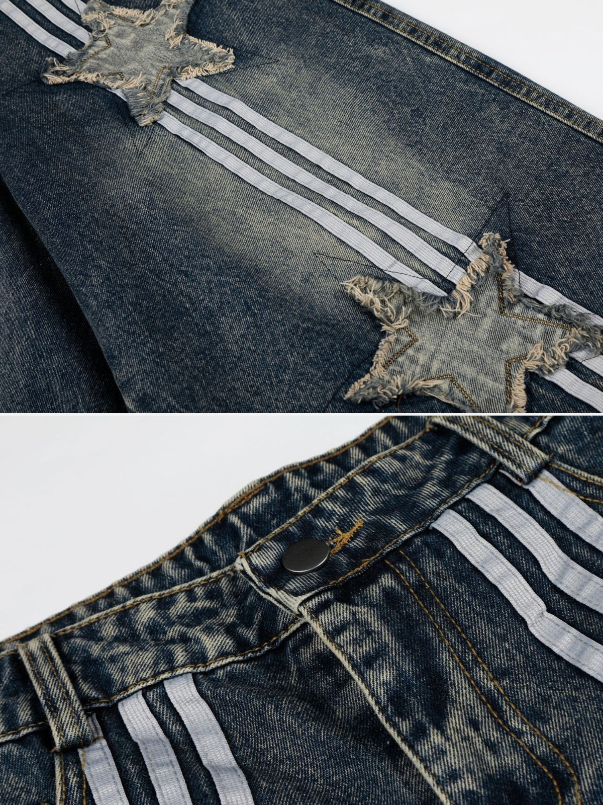 STARY - Baggy Denim Graphic Jorts | Teenwear.eu