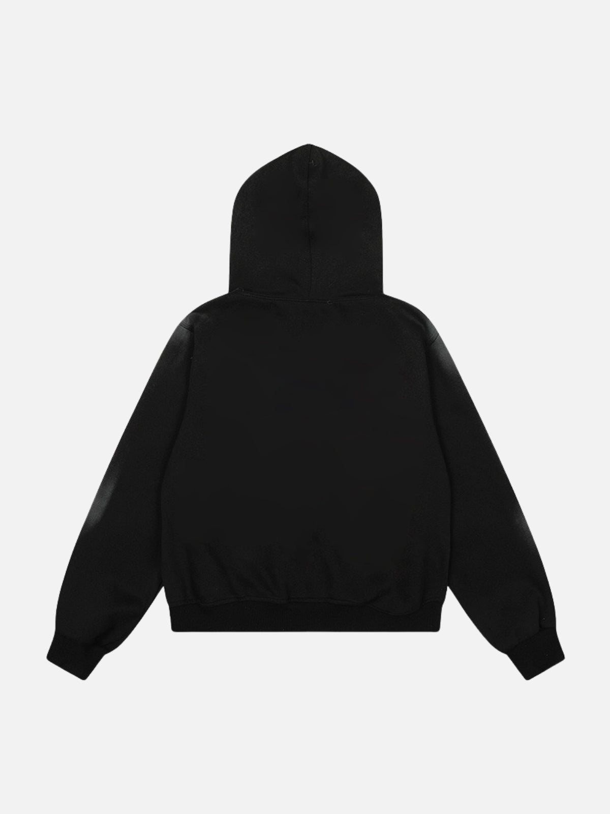 FLUFFY - Oversized Print Zip Up Hoodie