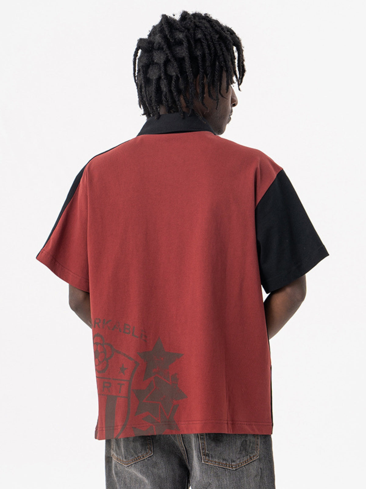REMARKABLE - Oversized Print Polo Shirt | TEENWEAR.EU