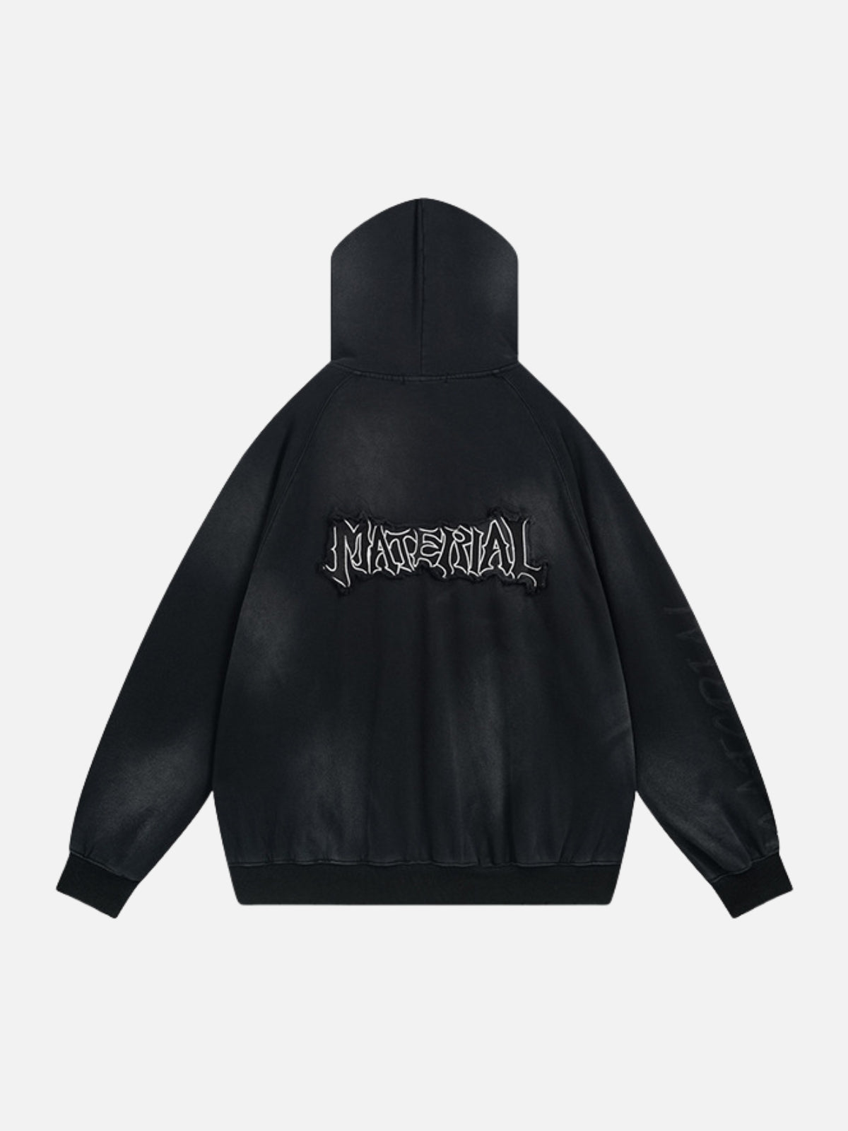 MATERIAL - Oversized Graphic Zip Up Hoodie | TEENWEAR.EU