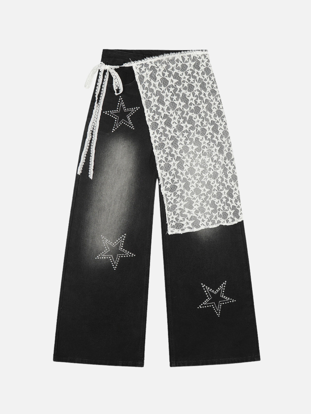 CLOAKED - Baggy Graphic Jeans Black | TEENWEAR.EU