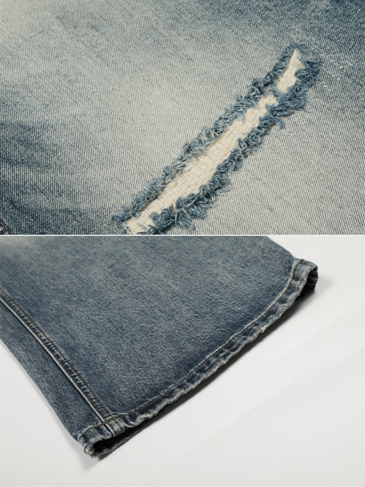 CRASO – Baggy Distressed Basic Jeans