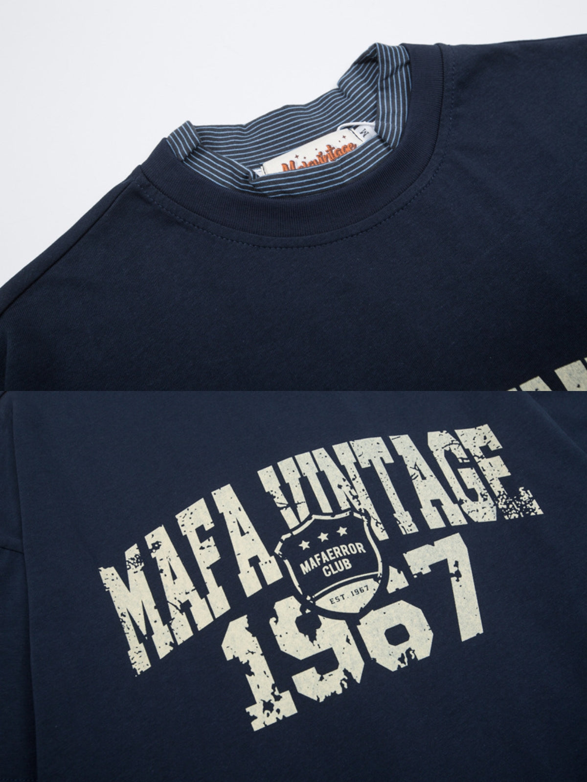 MAFA - Vintage Oversized Graphic Long Sleeve T-Shirt