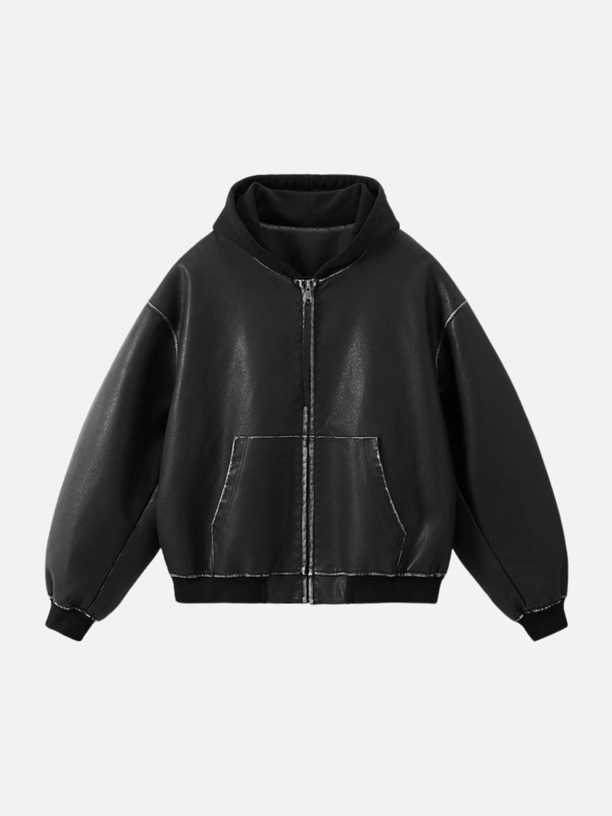 BARON - Oversized Graphic Zip Up Hoodie