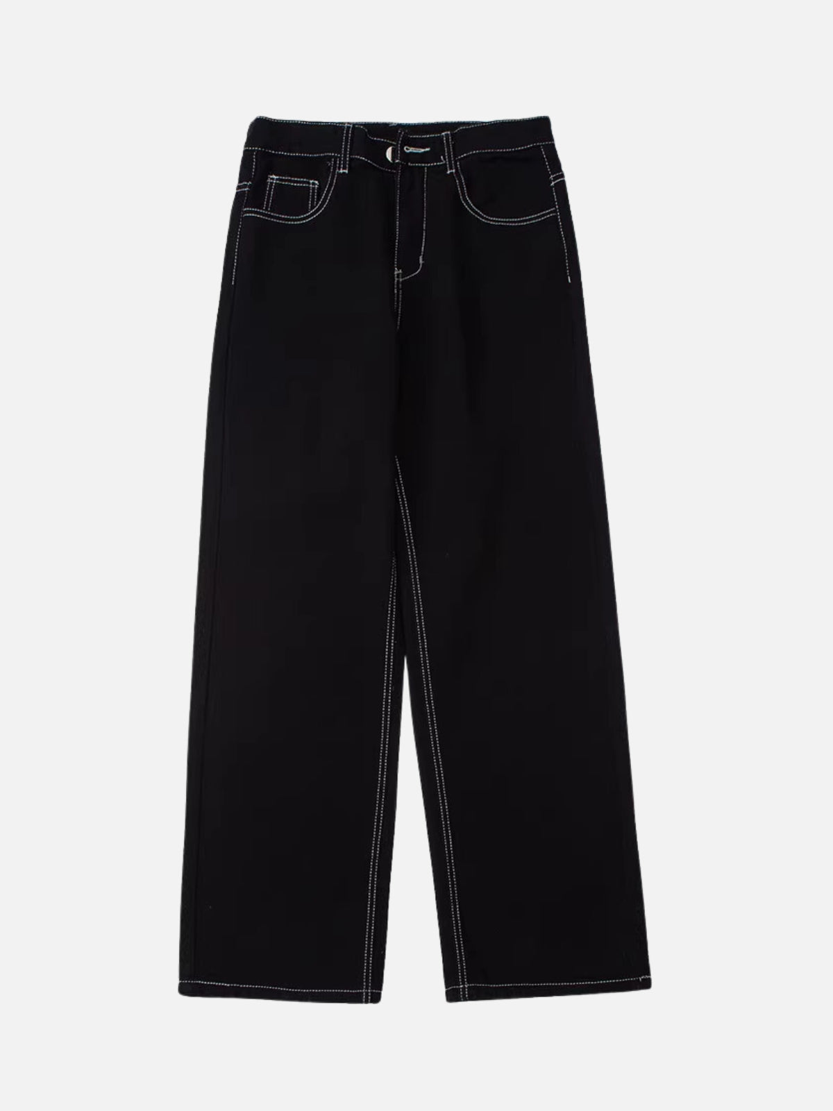 FIRIES - Loose Embroidered Jeans Black | TEENWEAR.EU