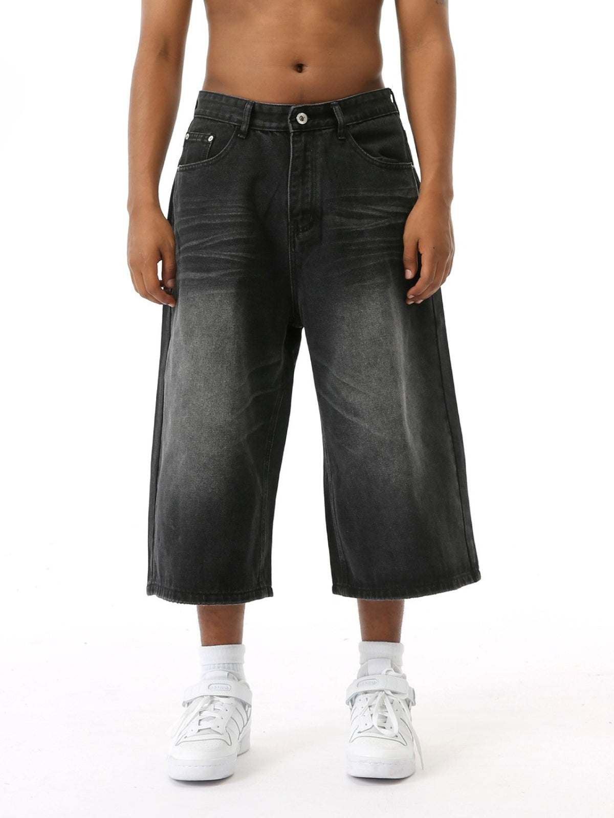 WASHIES - Baggy Denim Washed Jorts | TEENWEAR.EU