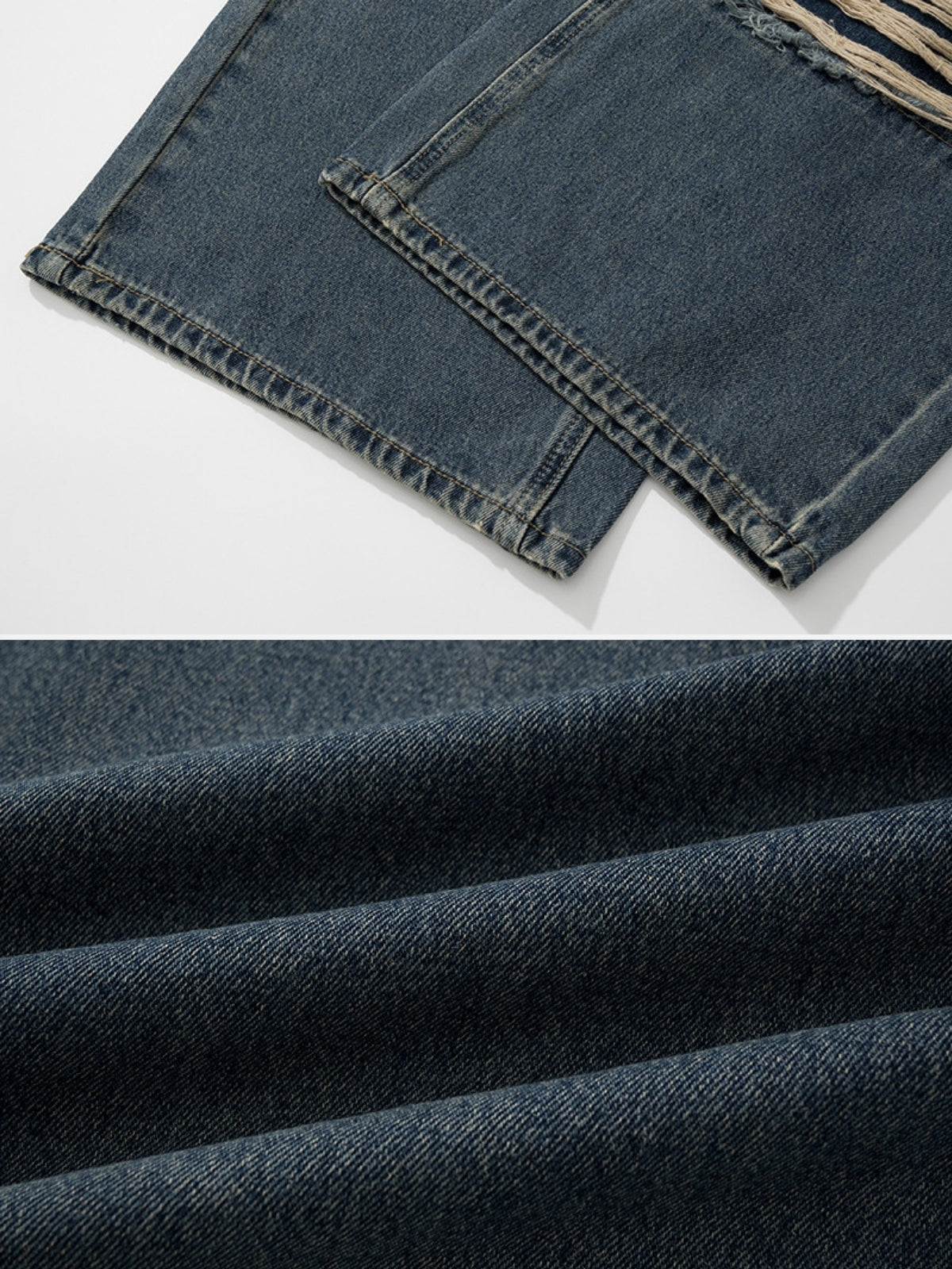 GUZTAVE - Loose Ripped Basic Jeans | TEENWEAR.EU