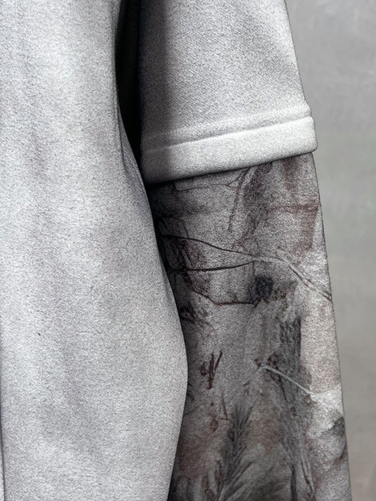 RUKHAV - Washed Camo Sleeve Basic Hoodie | TEENWEAR.EU