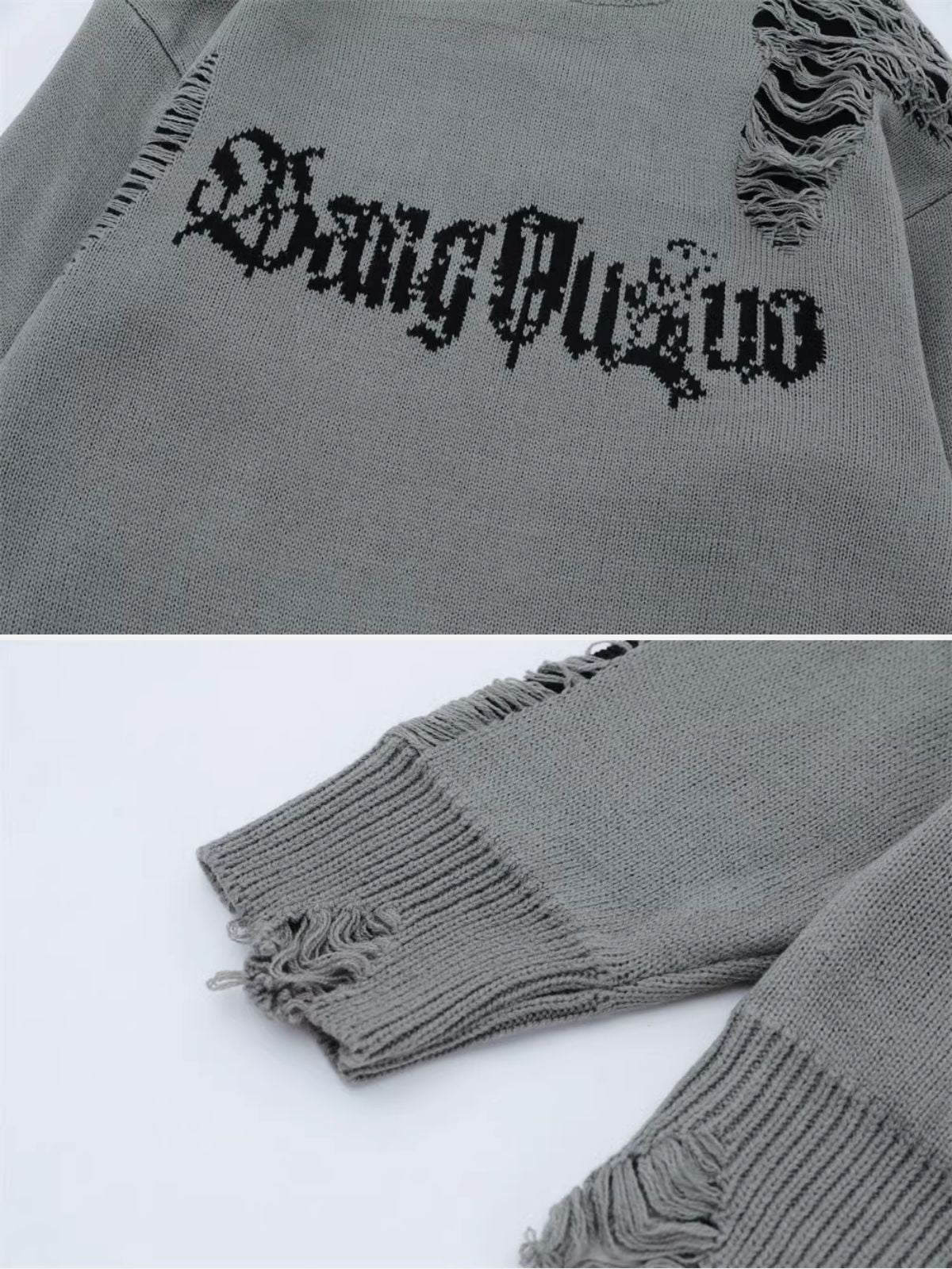 BUSNO - Oversized Graphic Sweater | TEENWEAR.EU