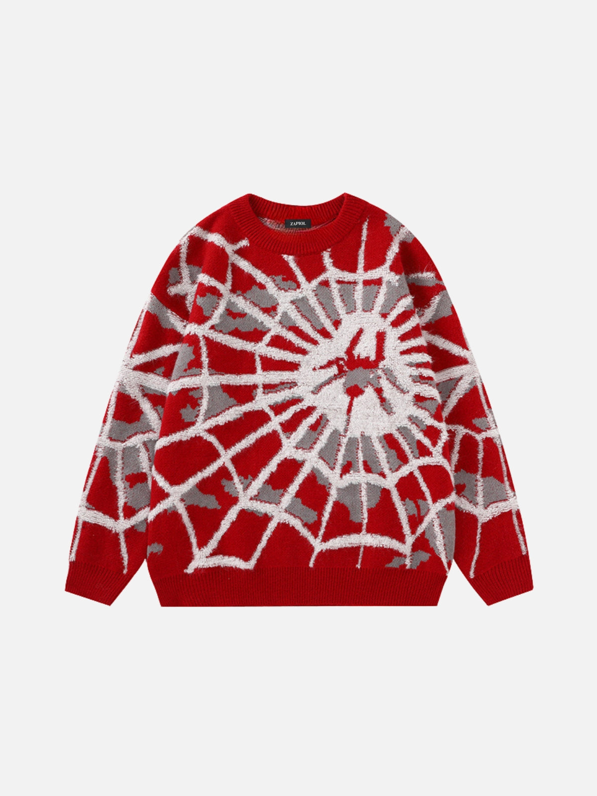 BLARE - Oversized Embroidered Sweater Red | TEENWEAR.EU