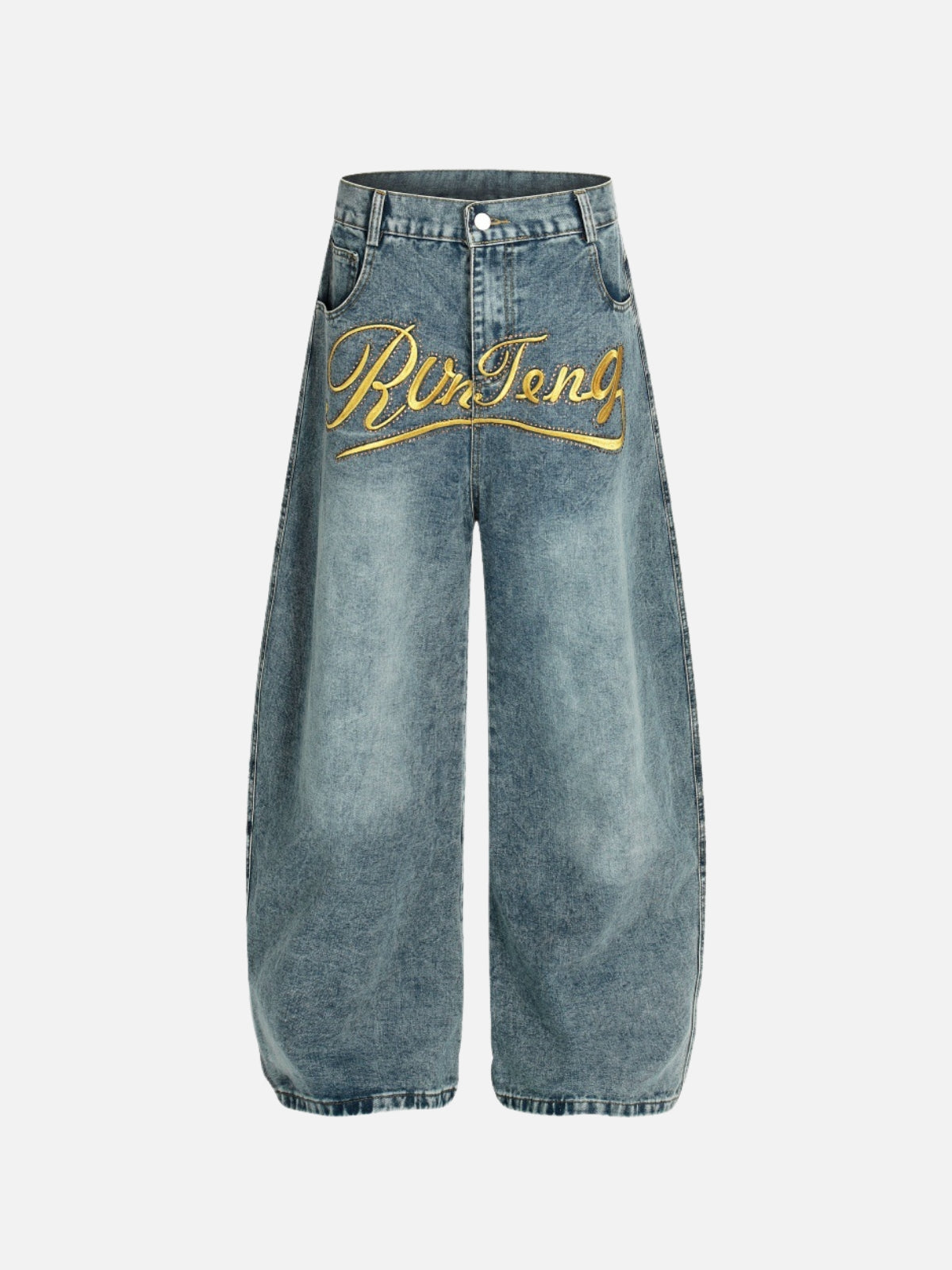 GLO-UP - Baggy Graphic Jeans