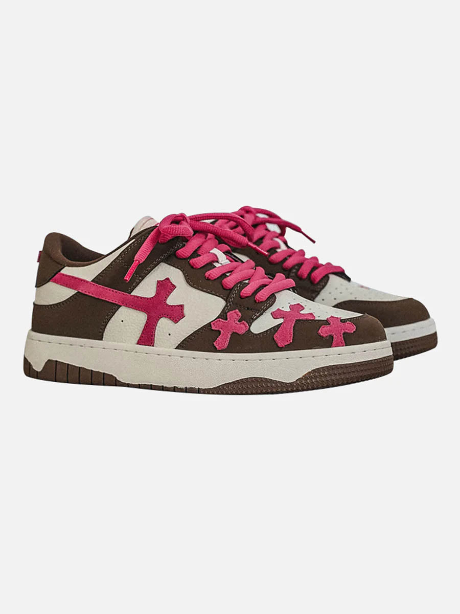 PINK CROSS - Sneakers Brown | TEENWEAR.EU