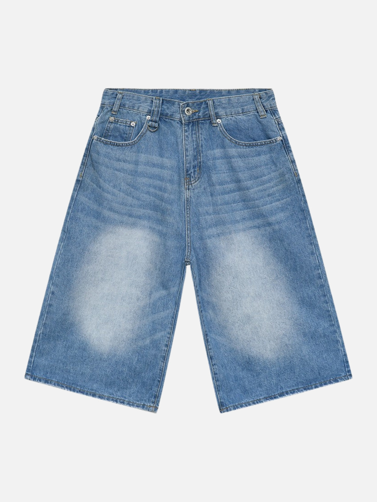 NOISER - Loose Denim Jorts Light Blue | TEENWEAR.EU