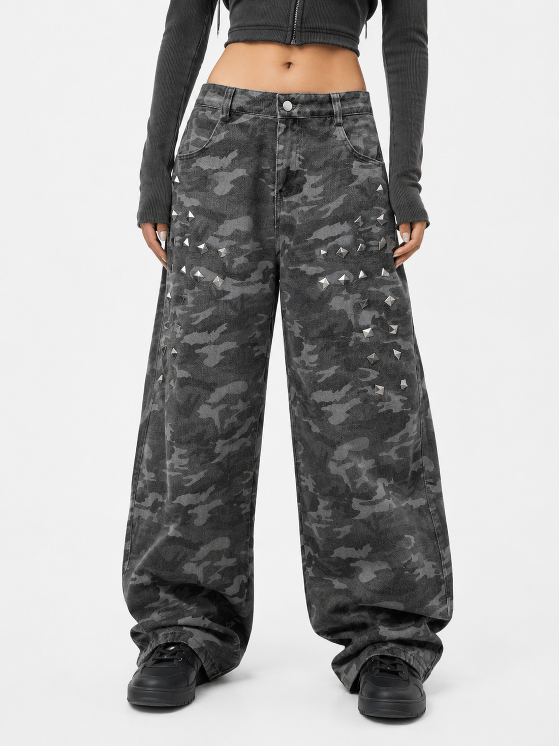 SPIKOS - Baggy Graphic Jeans