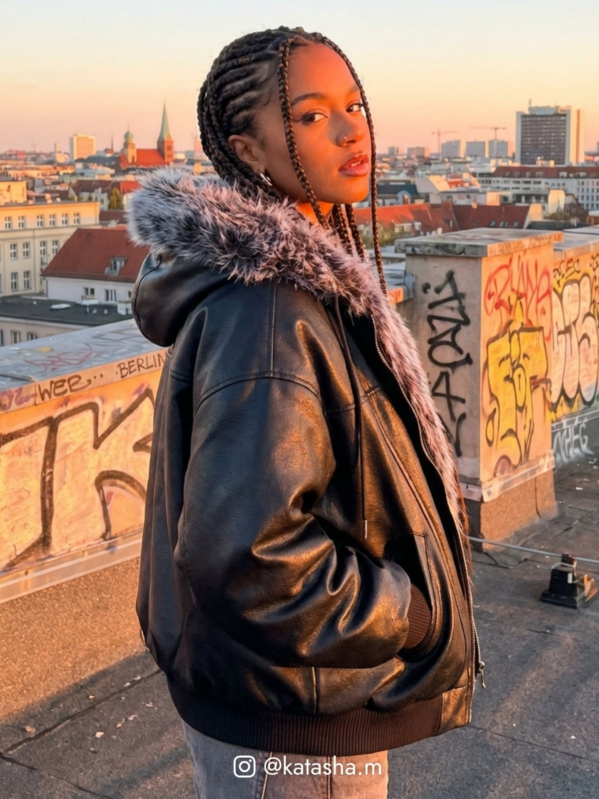 LUSTICA - Oversized Basic Faux Leather Jacket | Teenwear.eu