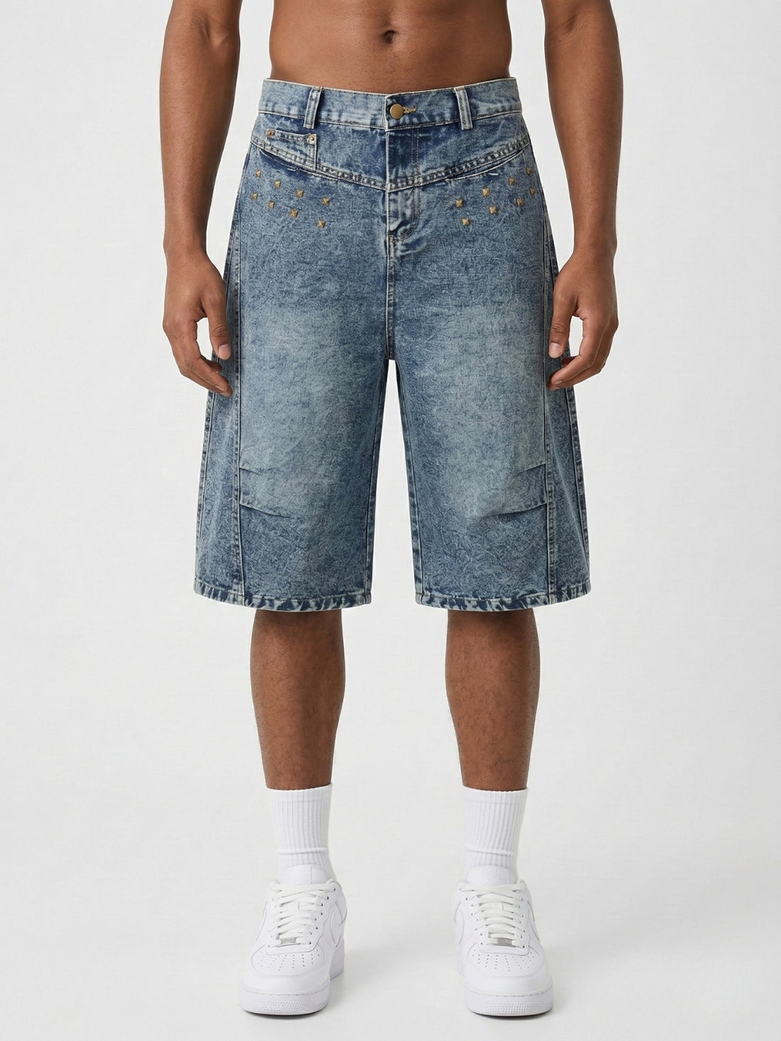 RHINO - Baggy Denim Basic Jorts | Teenwear.eu