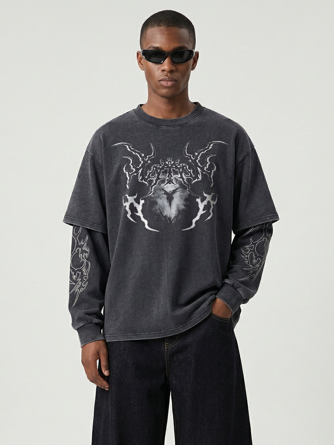 WINGLETS - Oversized Print Long Sleeved T-Shirt | Teenwear.eu