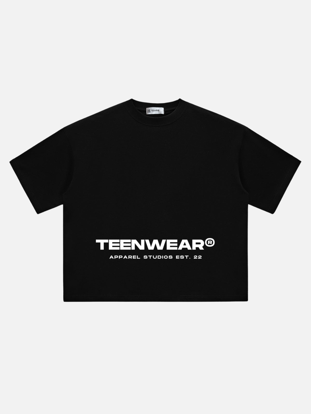 TEENWEAR - Boxy Fit Print T-shirt Black | TEENWEAR.EU