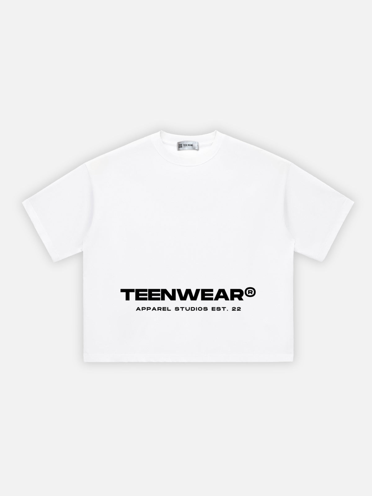 TEENWEAR - Boxy Fit Print T-shirt White | TEENWEAR.EU